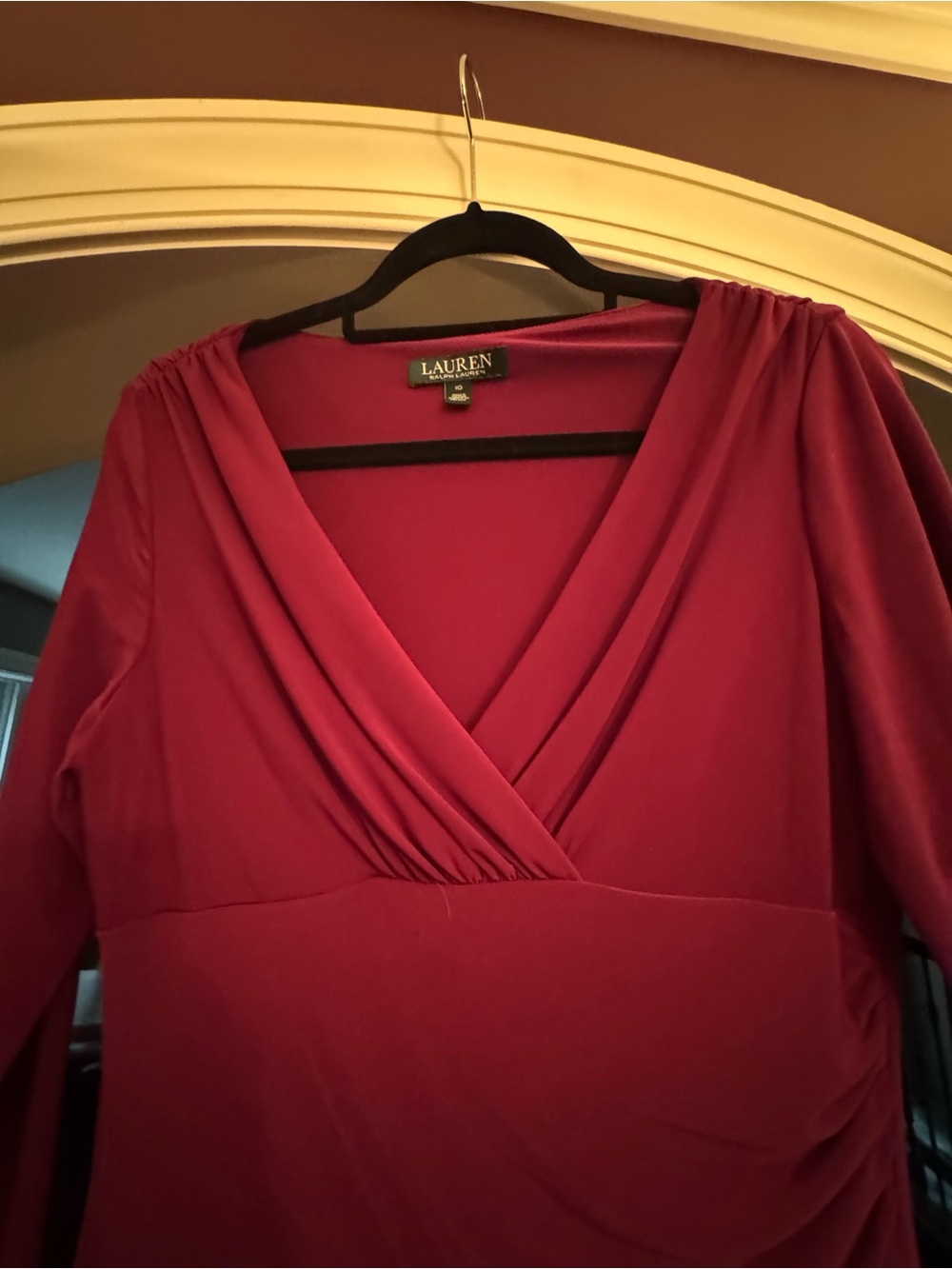 Lauren Ralph Lauren Fuchsia 3/4 Sleeve Dress - Picture 2 of 4